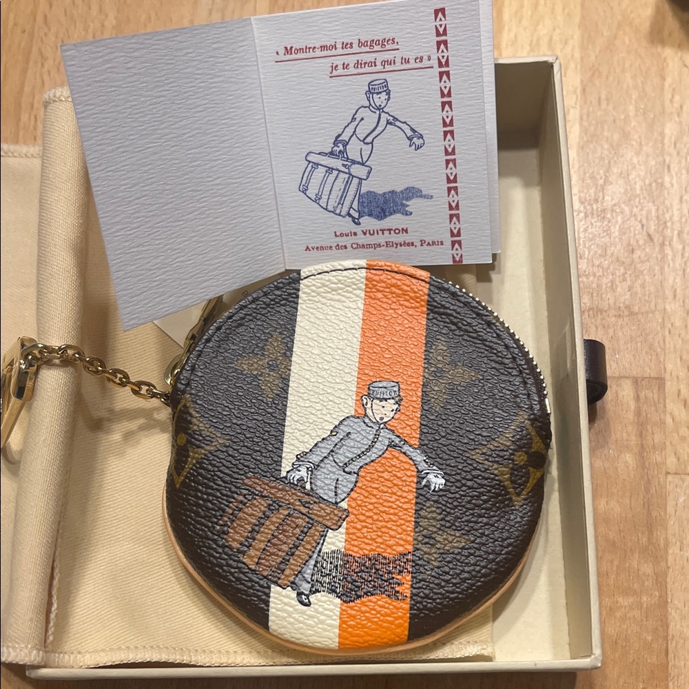 New - Louis Vuitton Monogram Groom coin key pouch